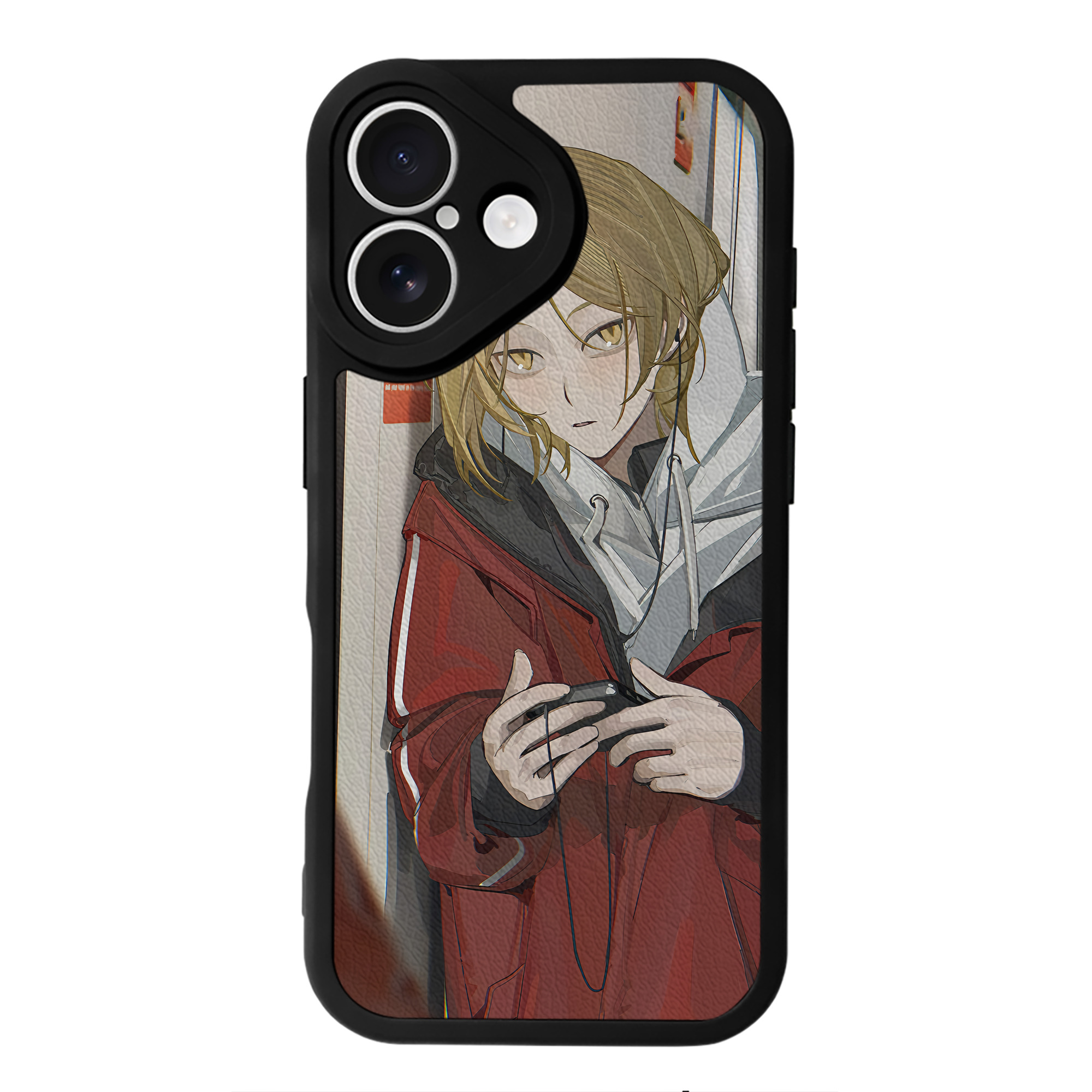（画像用） ハイキュー!! Haikyu!! 【iPhone 16シリーズ対応】シリコンスマホケース（レザー調） 材質：シリコン